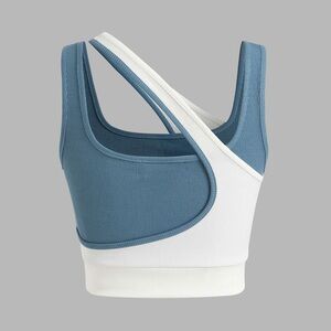 CIDER Two Tone Asymmetrical Tank Top